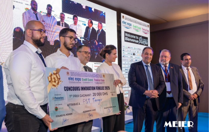 remise des cheques lors du Concours Innovation FENELEC